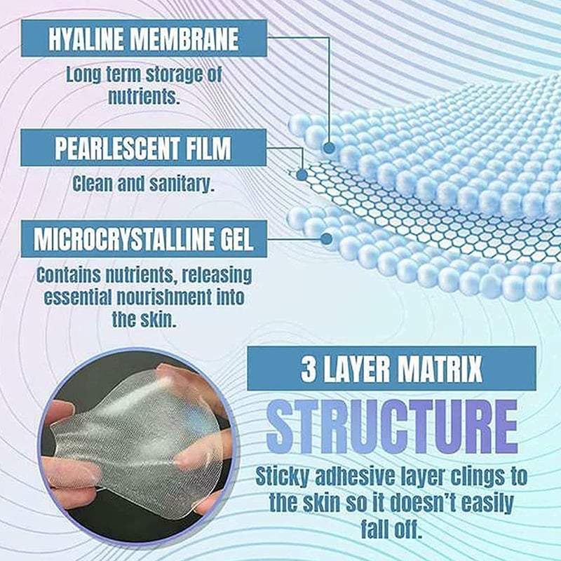 🛒🛍️✨50% OFF Hot Sale🏷️Luxparlora® Freezing Mask, 5 Pairs, for Facial Nourishment🌱 and Wrinkle Removal Water Butterfly