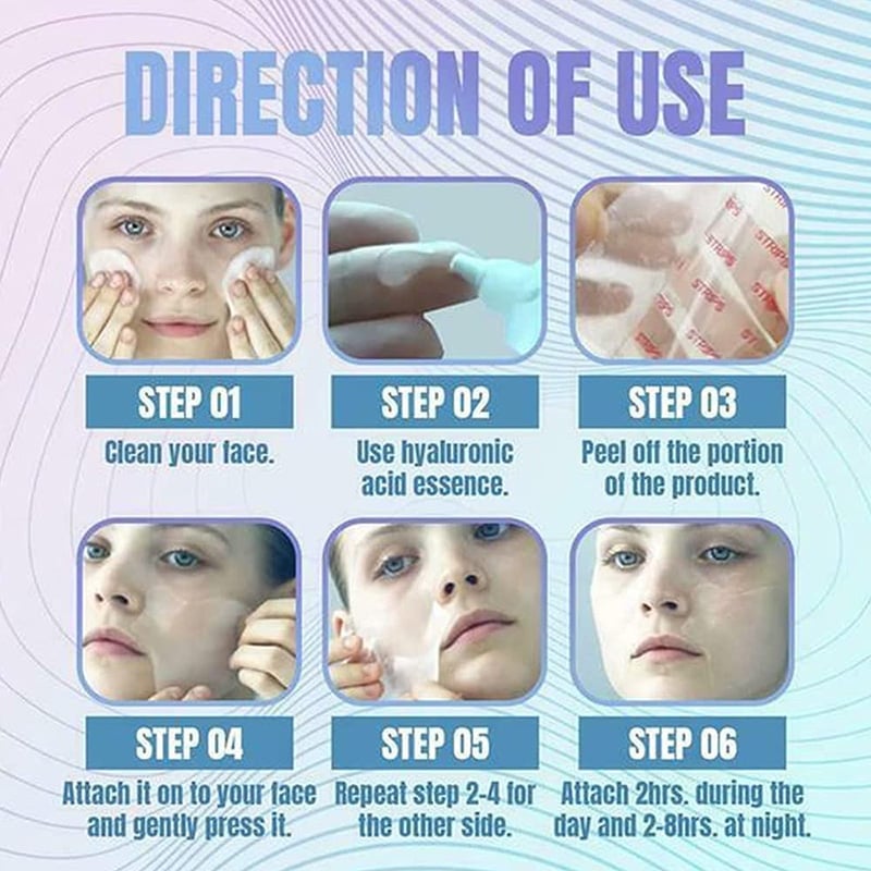 🛒🛍️✨50% OFF Hot Sale🏷️Luxparlora® Freezing Mask, 5 Pairs, for Facial Nourishment🌱 and Wrinkle Removal Water Butterfly
