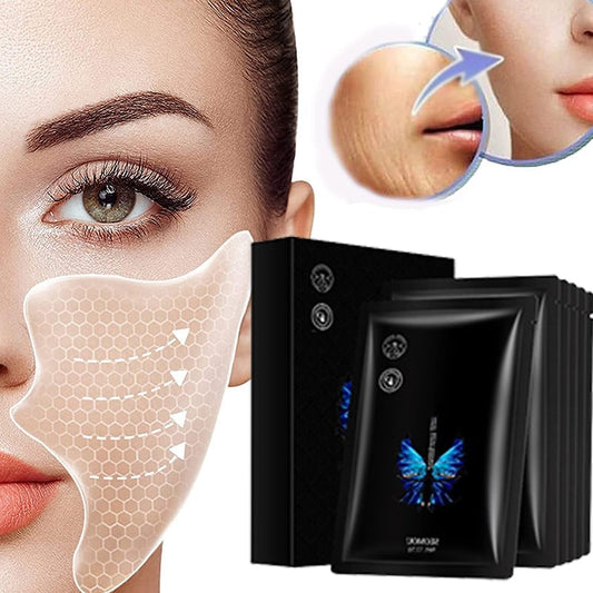 🛒🛍️✨50% OFF Hot Sale🏷️Luxparlora® Freezing Mask, 5 Pairs, for Facial Nourishment🌱 and Wrinkle Removal Water Butterfly