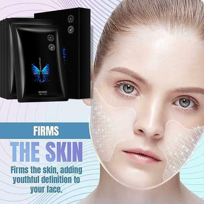 🛒🛍️✨50% OFF Hot Sale🏷️Luxparlora® Freezing Mask, 5 Pairs, for Facial Nourishment🌱 and Wrinkle Removal Water Butterfly