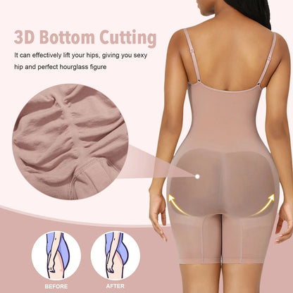 Luxparlora® Seamless Body Shapewear for Women Butt Lifter Bodysuit Tummy Control Seamless Shapewear Comfort Womenswear 3