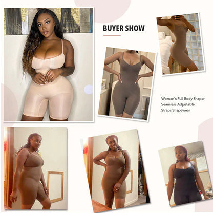 Luxparlora® Seamless Body Shapewear for Women Butt Lifter Bodysuit Tummy Control Seamless Shapewear Comfort Womenswear 3
